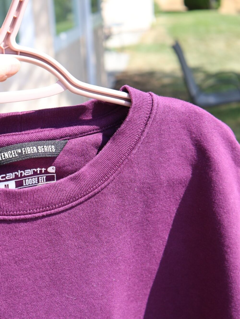 Size M - Carhartt TENCEL™ Fiber Series - Sleeve Graphic Sweatshirt - Eggplant - Picture 11 of 16